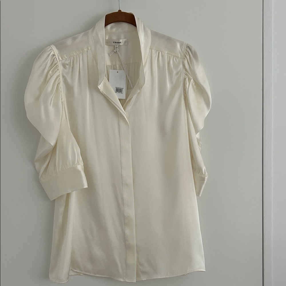 Frame Ivory Silk shirt - Brand New